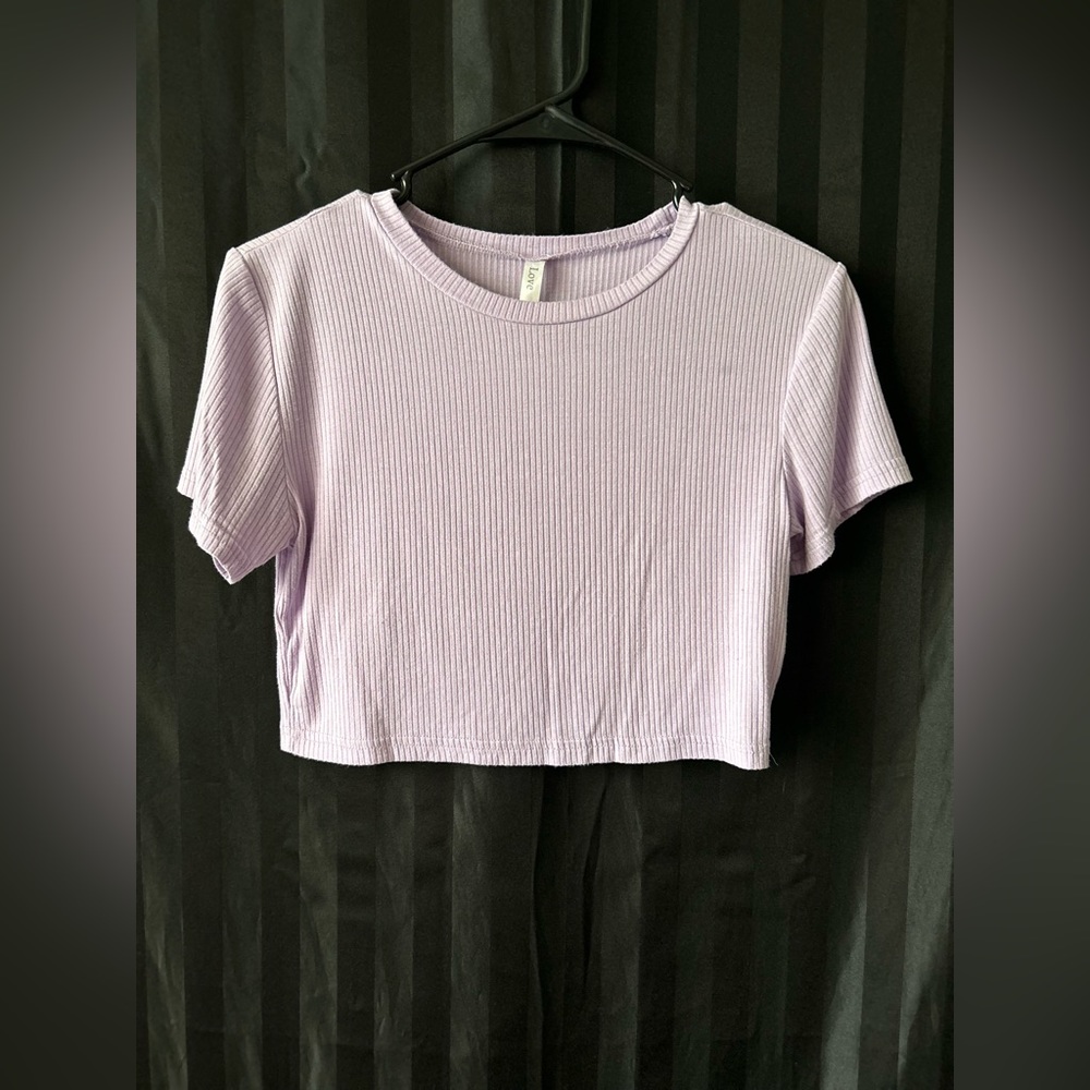 Light purple crop top